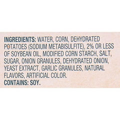 Snow's Condensed Corn Chowder-ingredients-corn-potatoes emphasizes hearty ingredients for a satisfying bowl.
