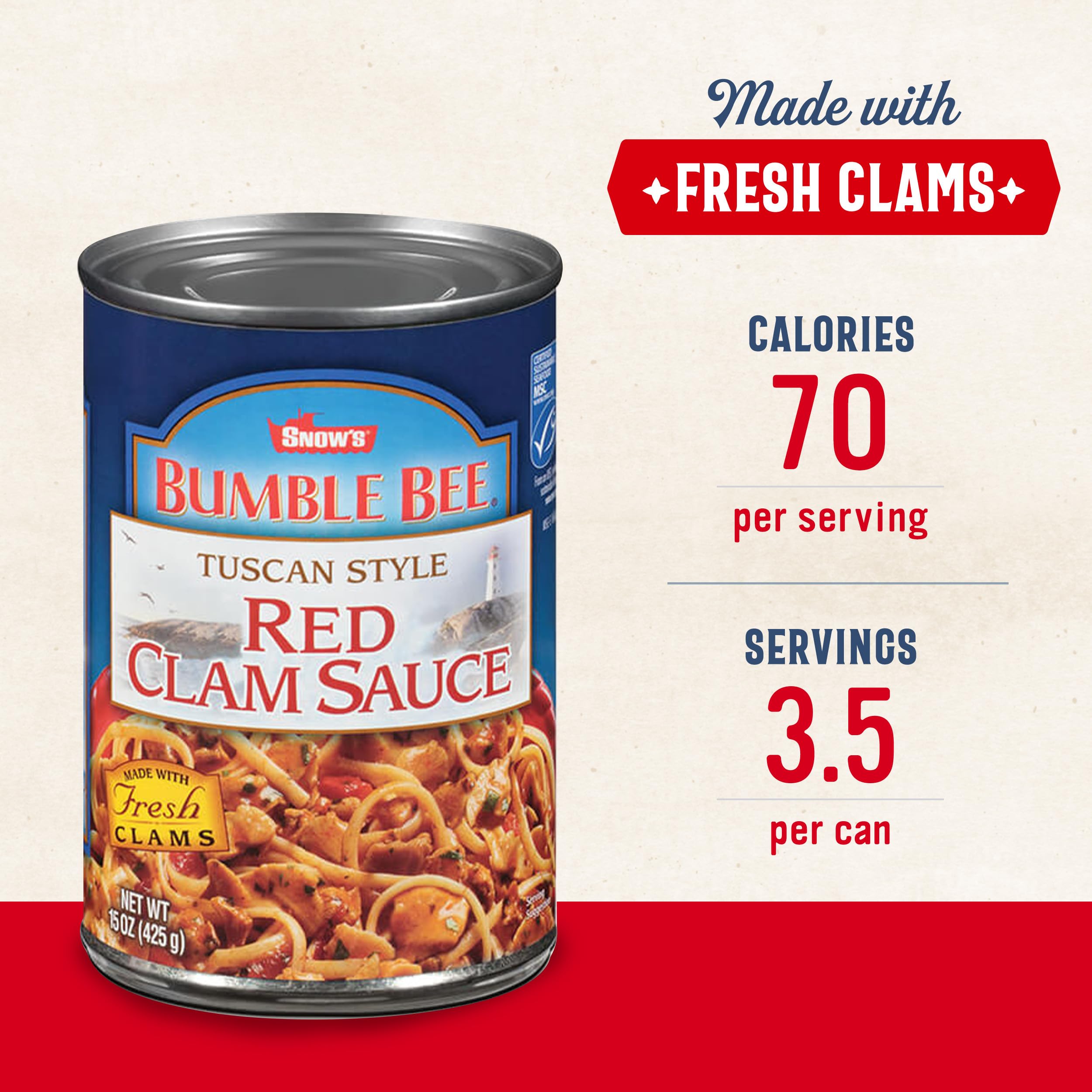 Snow's Fresh clams, olive oil and garlic hint for seafood sauces