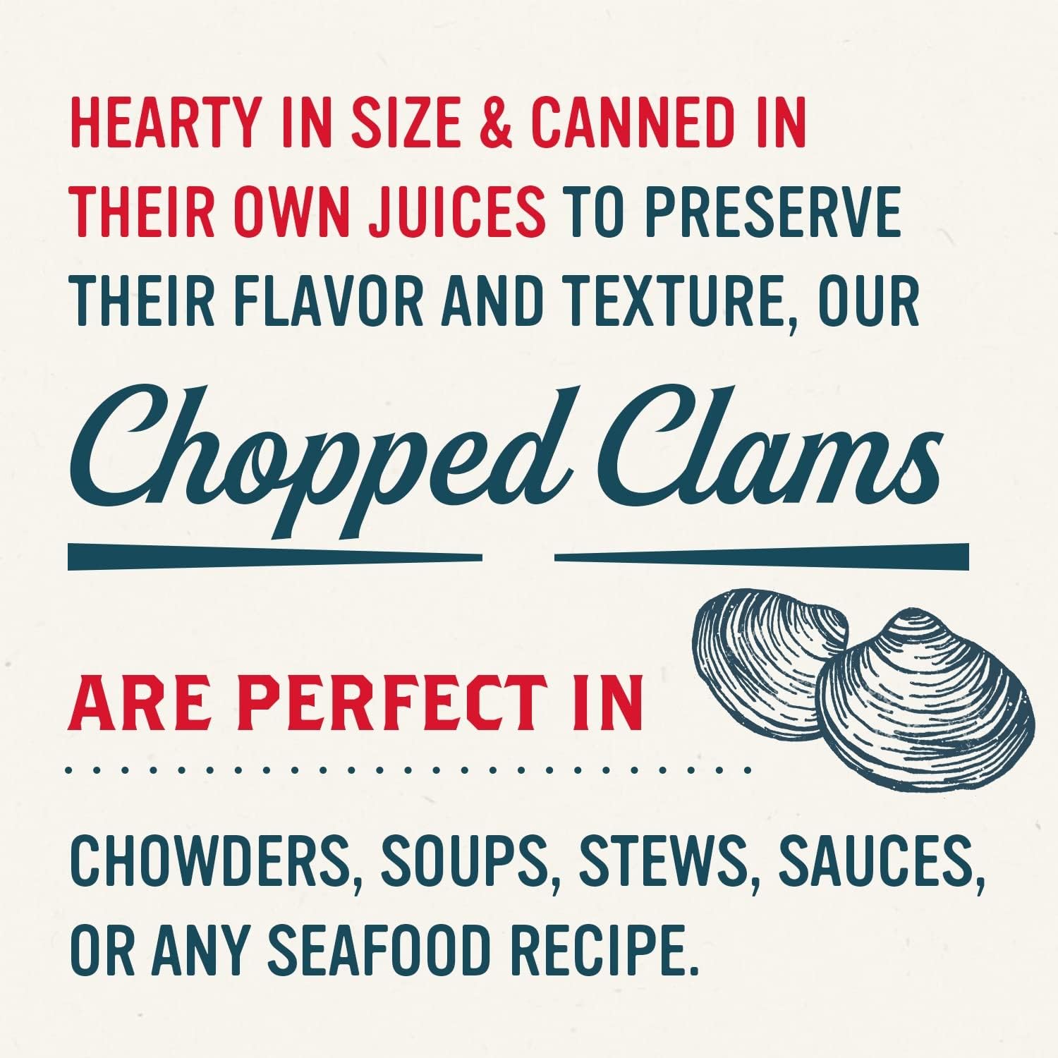 Snow's ready-to-use canned clams simplify weeknight pantry cooking.