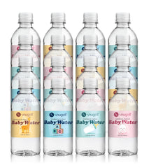 Snugell 12oz bottle of distilled water for baby hydration on the go.