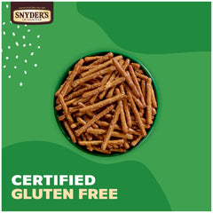 Pretzels paired with hummus for gluten-free dipping snacking.