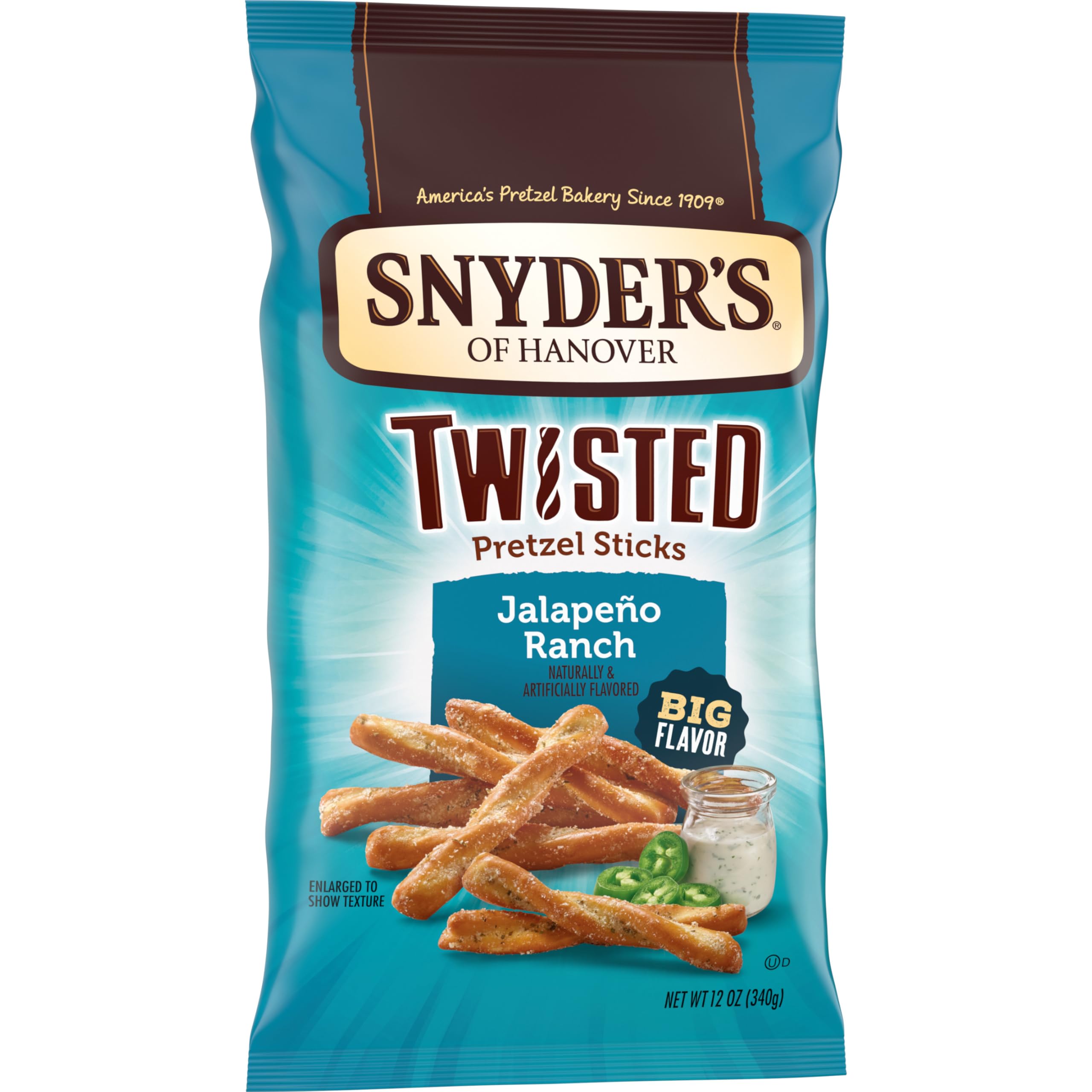 Ingredients closeup emphasizes baked quality and versatile snacking with dips.