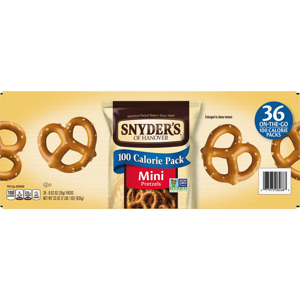Snyder's of Hanover Mini Pretzels in a lunchbox—crunchy, satisfying snack.