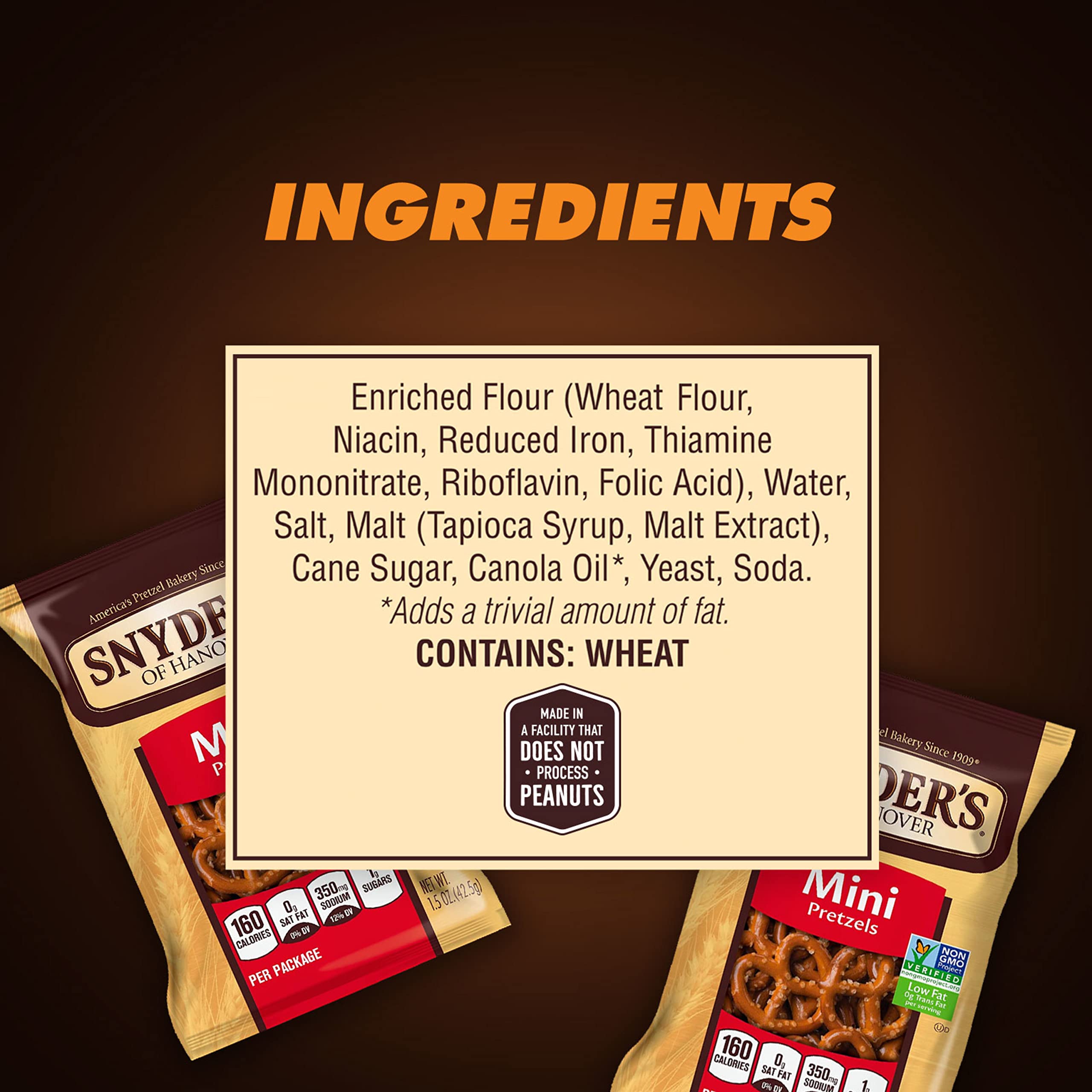 Snyder's of Hanover Mini Pretzels office snack pack—great pantry staple for quick breaks.