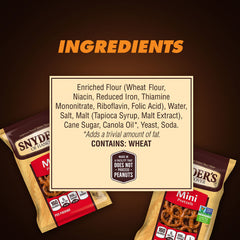 Snyder's of Hanover Mini Pretzels office snack pack—great pantry staple for quick breaks.