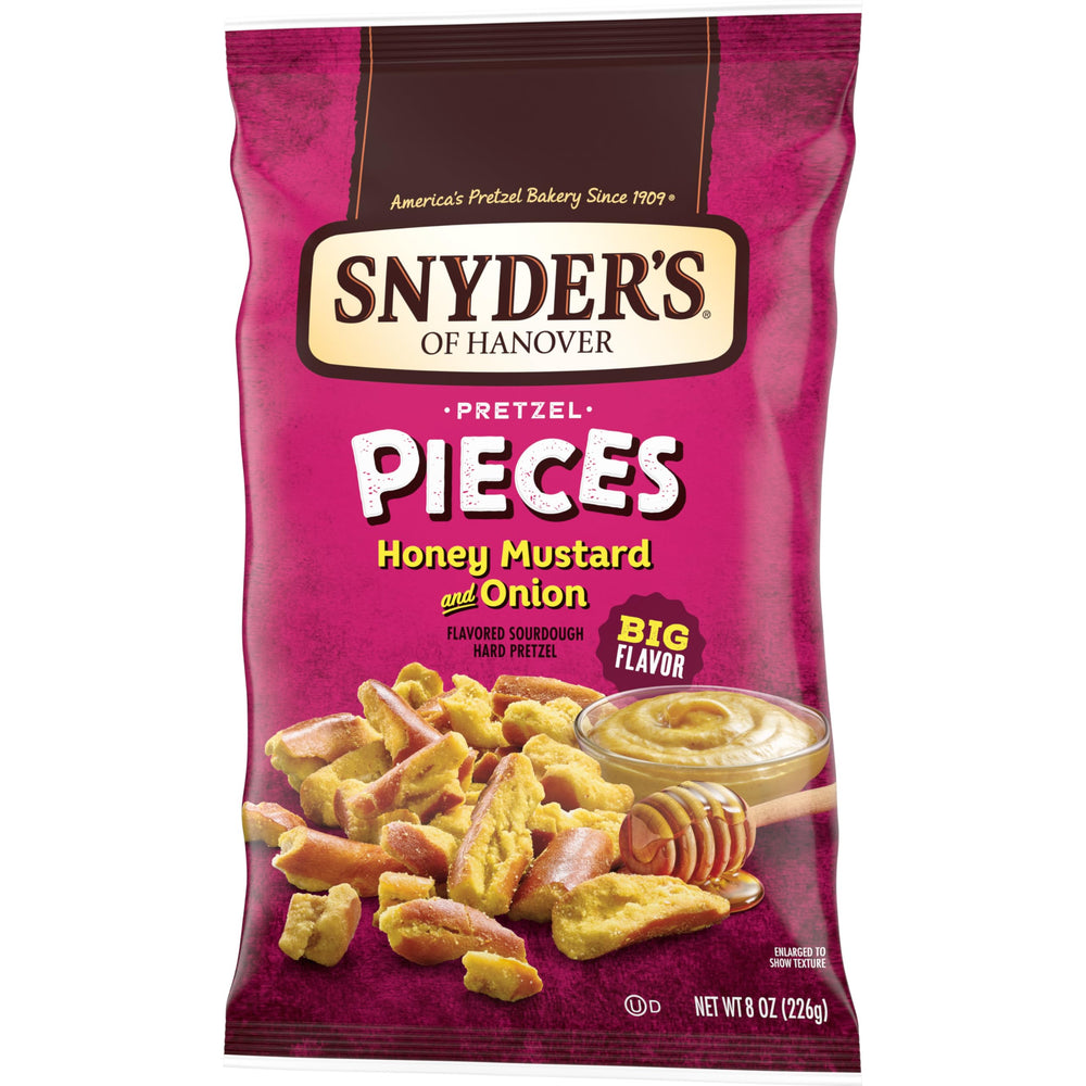 8-ounce bags from Snyder's of Hanover shown for quick snack options.