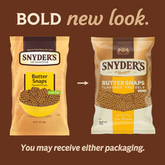 Snyder's of Hanover Butter Snaps offer a lighter crunch with flavor.