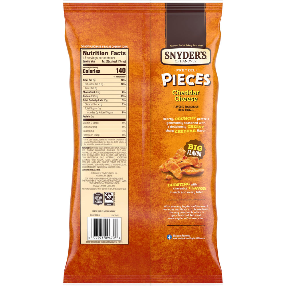 Snyder's of Hanover 18-ounce party size bag ready for gatherings.