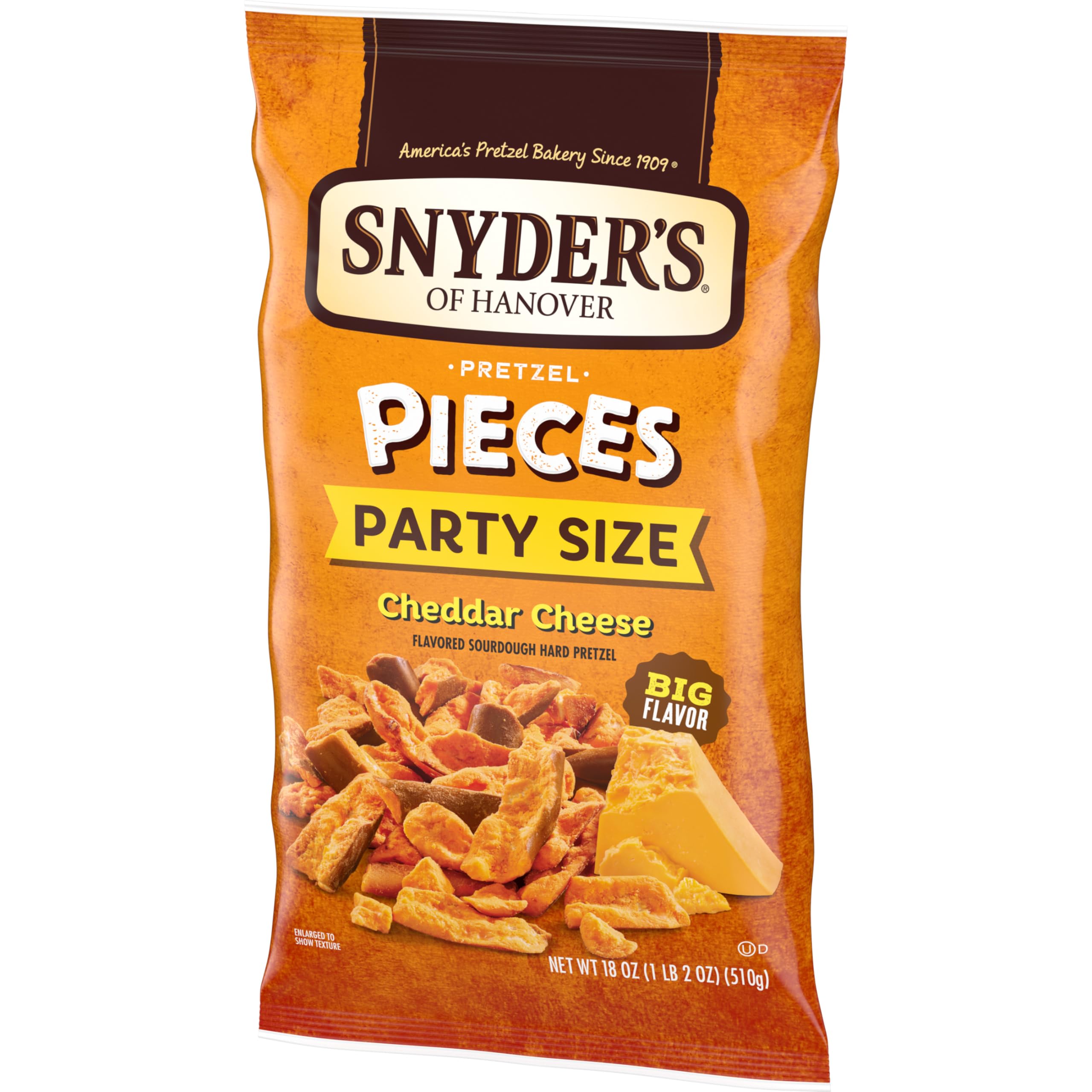 Snyder's of Hanover kid-friendly cheddar snack option with bold flavor.