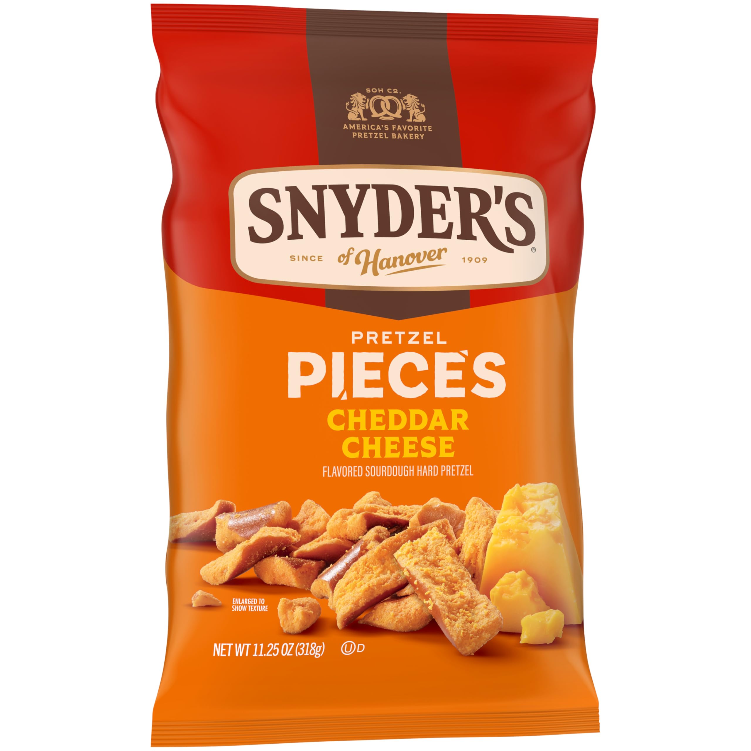 Snyder's of Hanover cheddar pretzel pieces ingredients list