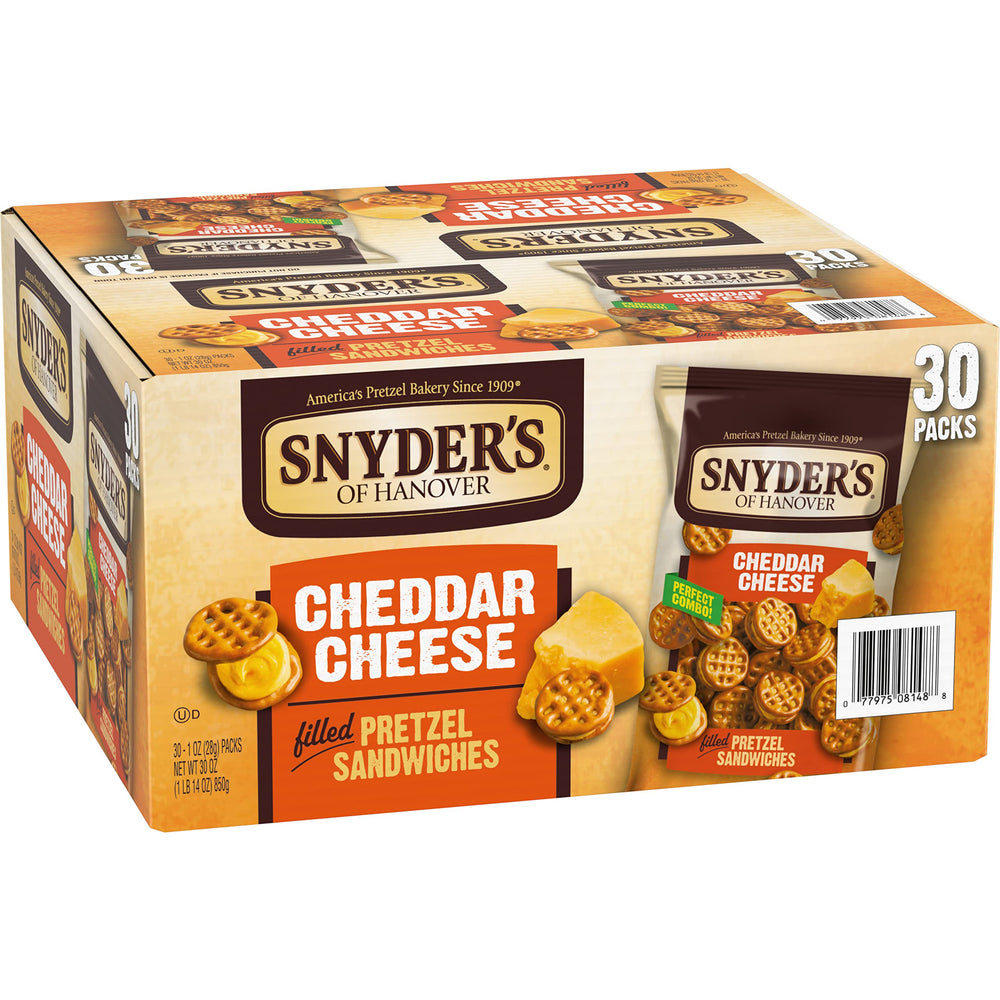 Snyder's of Hanover packs at a game day setup for crowd-friendly snacking.