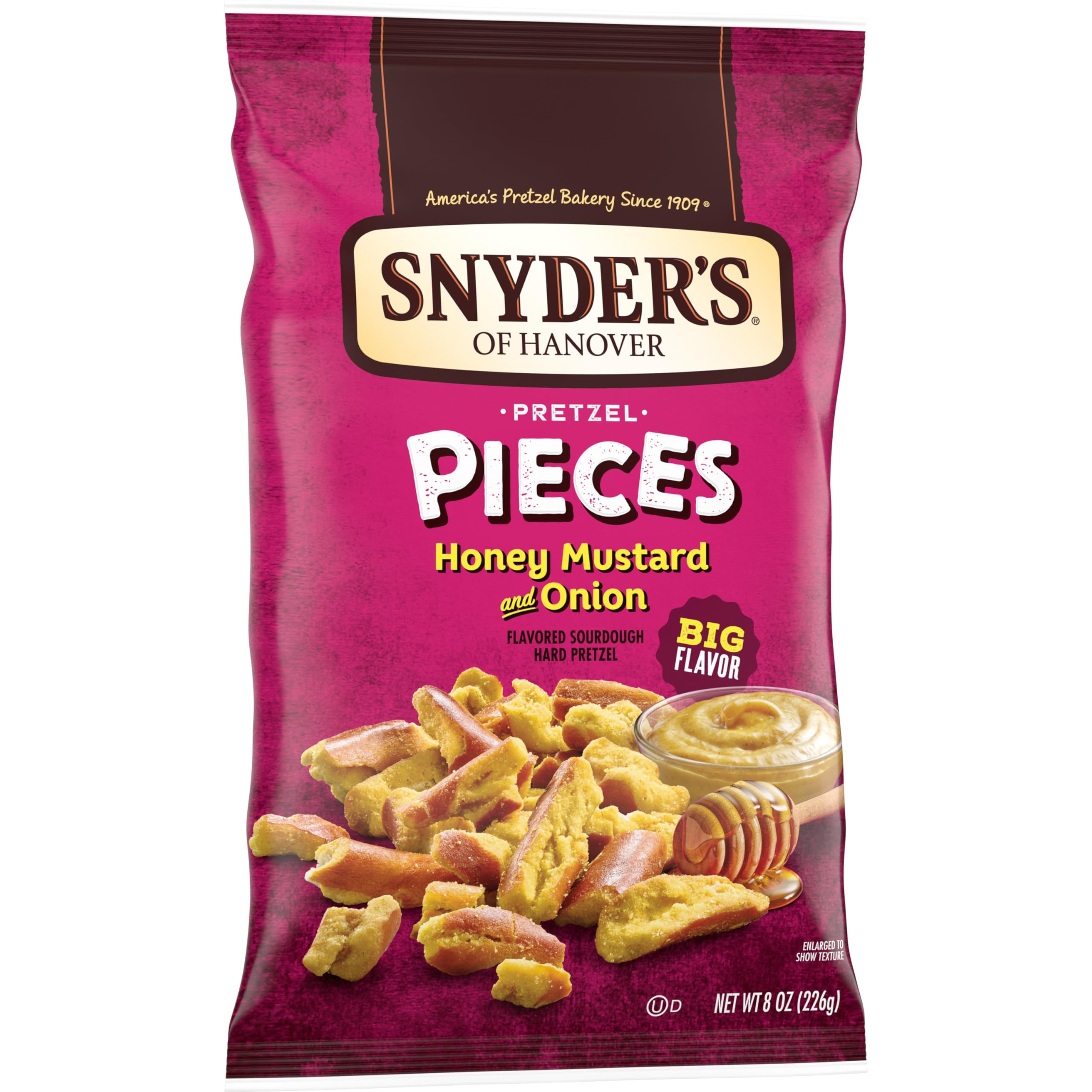 Pretzel pieces on a serving plate from Snyder's of Hanover for gatherings.
