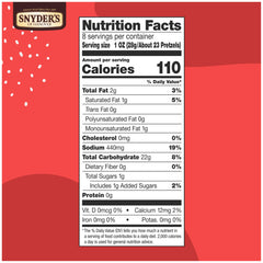 Close-up of crunchy Snyder's mini pretzels highlighting satisfying texture.
