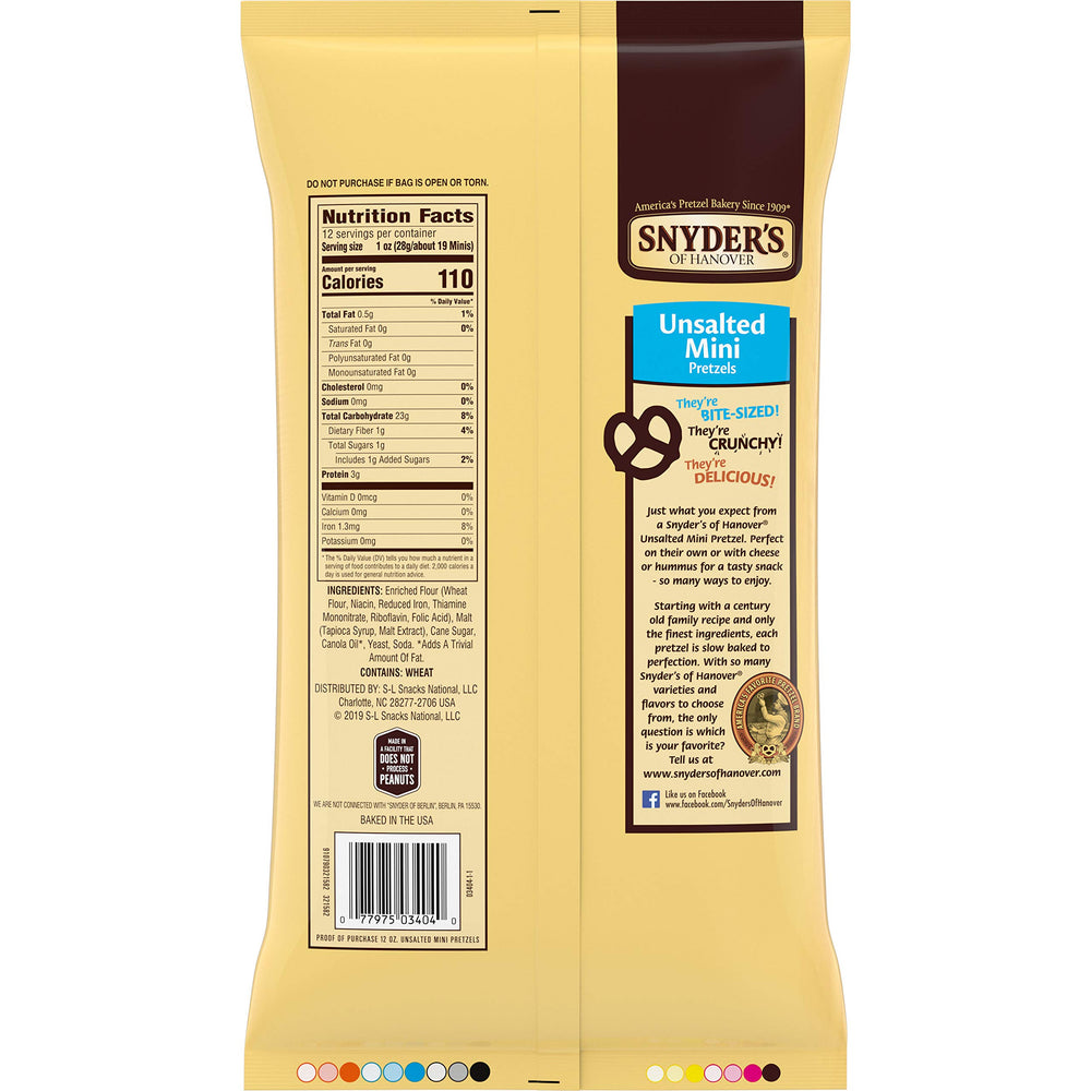 Four-pack Snyder's minis ready for on-the-go snacking