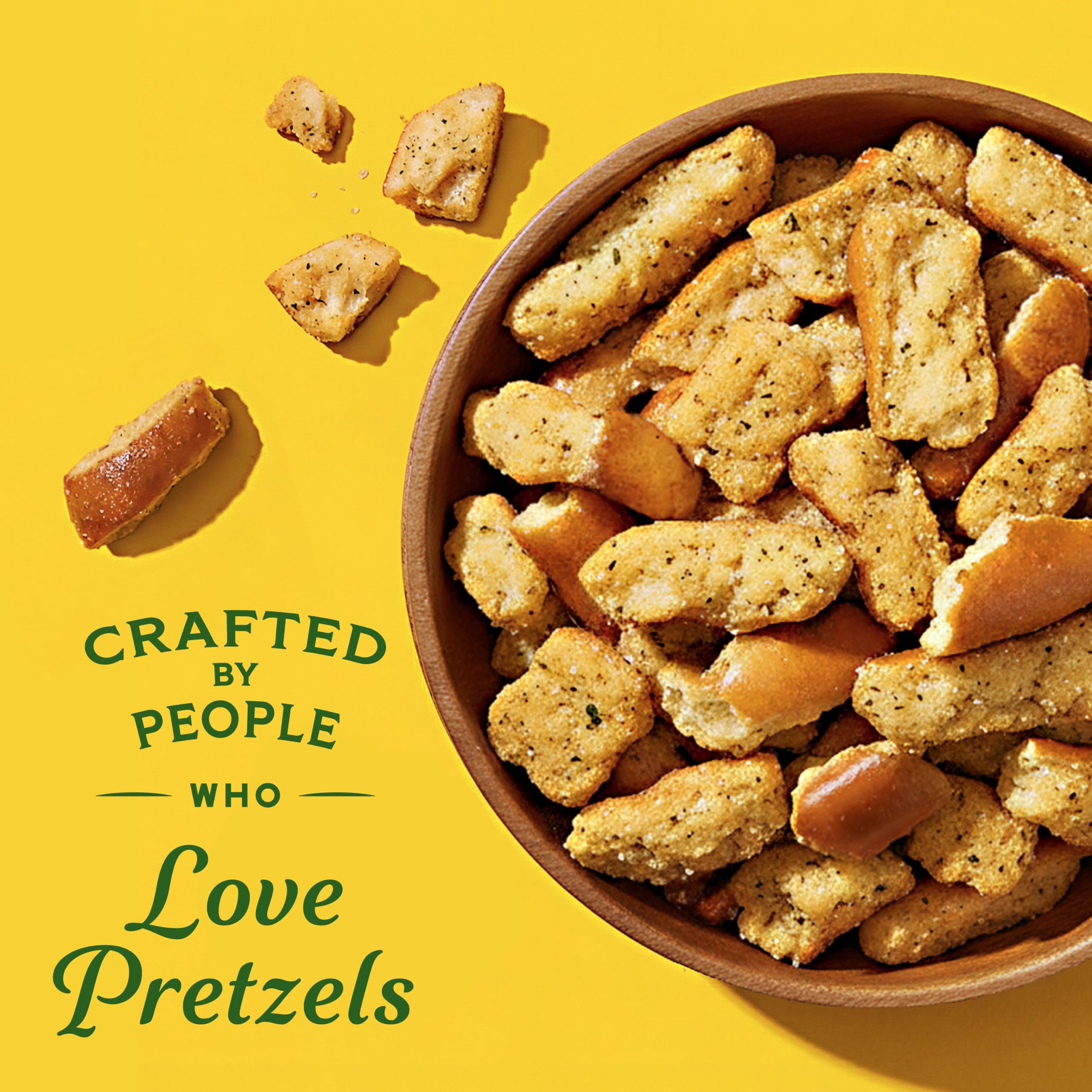 Package front of Snyder's jalapeño pretzel pieces highlights policy and flavor