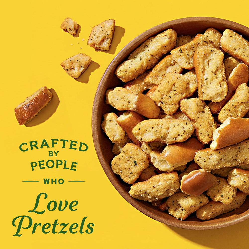 Package front of Snyder's jalapeño pretzel pieces highlights policy and flavor