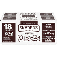 Snyder's of Hanover Pretzel Pieces variety pack on-the-go display for snack cravings