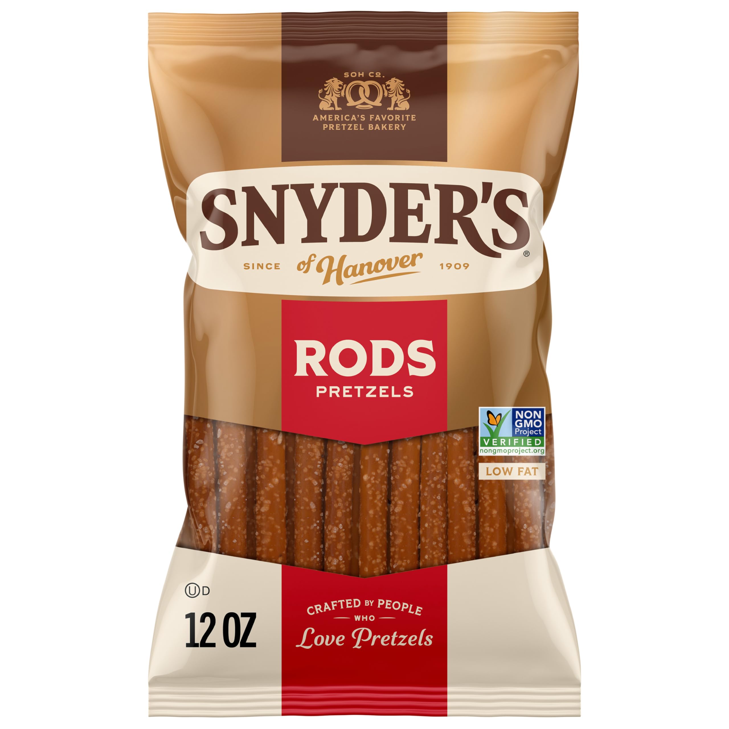 Snyder's of Hanover pretzel rods provide a crunchy bite ideal for dipping.