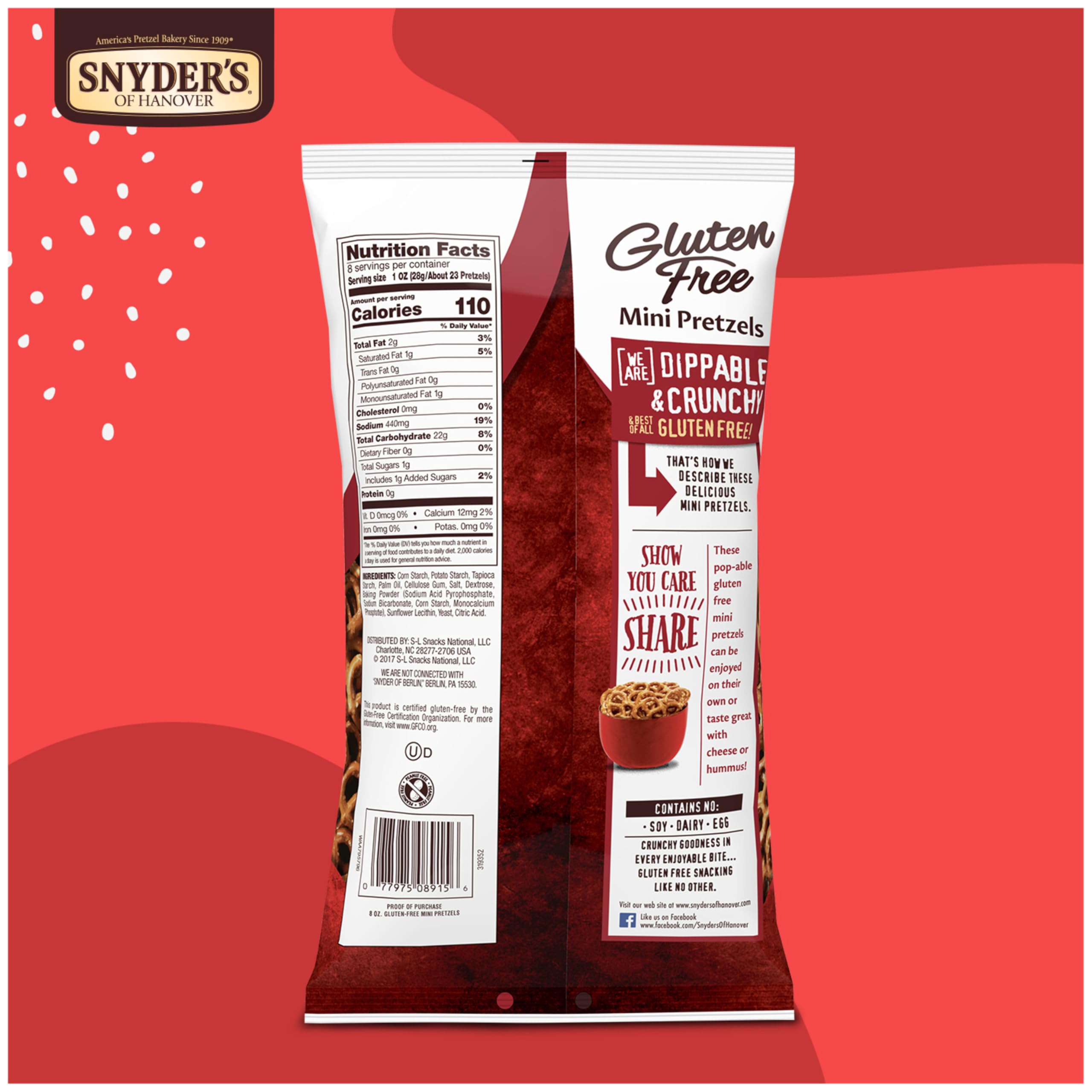 Pretzels with cheese dip suggest gluten-free pairing for lunch.