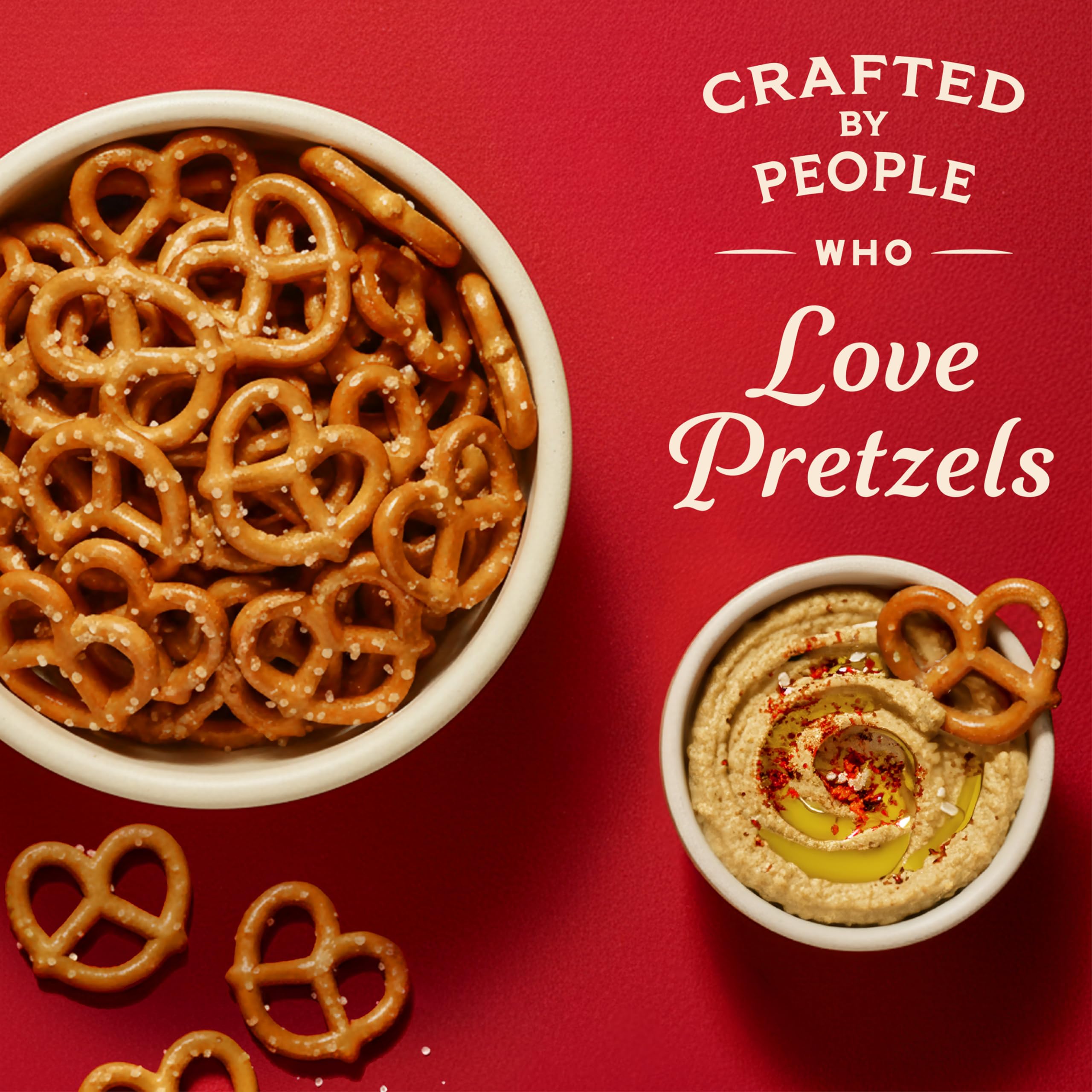 Snyder's of Hanover pretzels packaging front—classic branding and welcoming crunch.