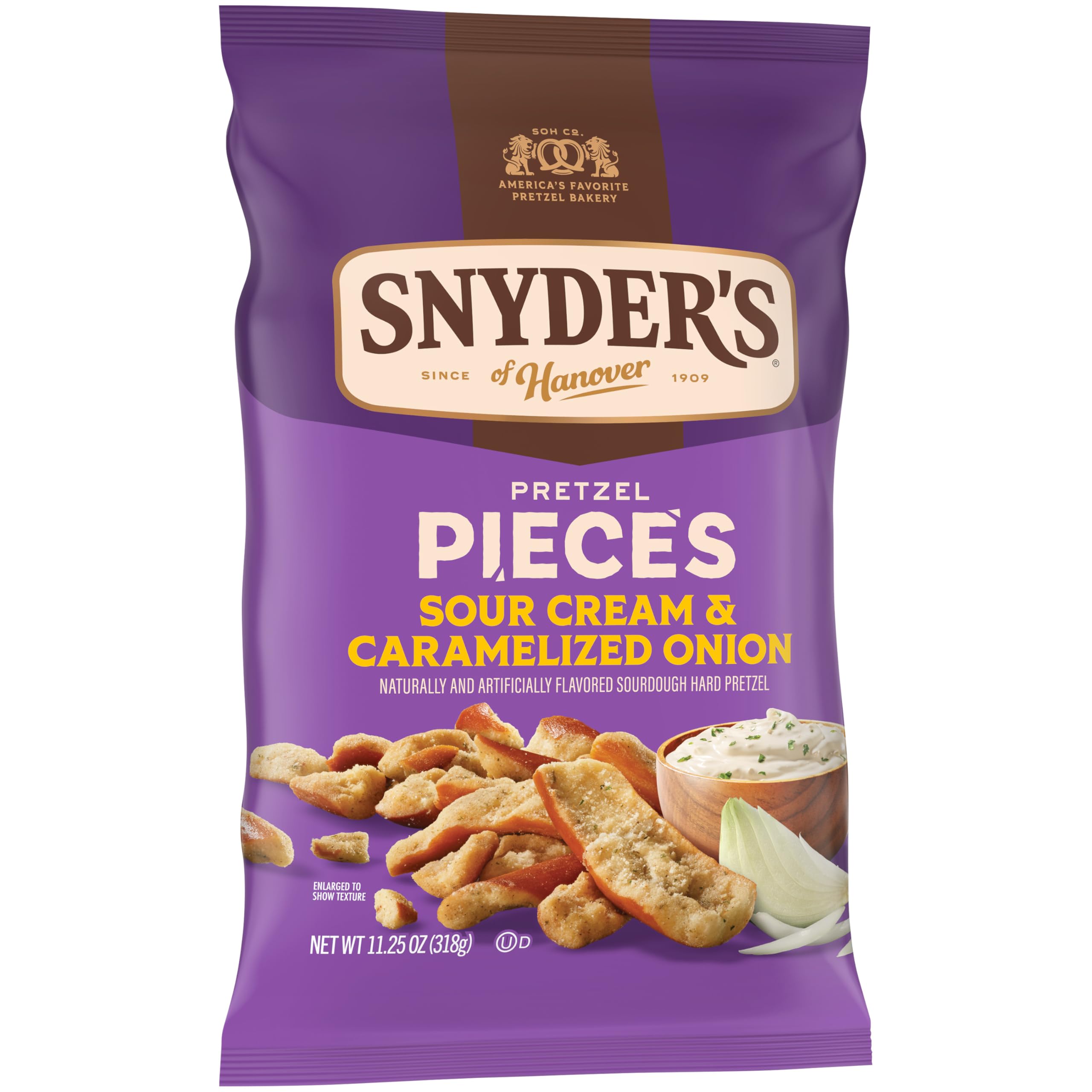 Snyder's pretzel plate setup suggesting shareable snack for gatherings