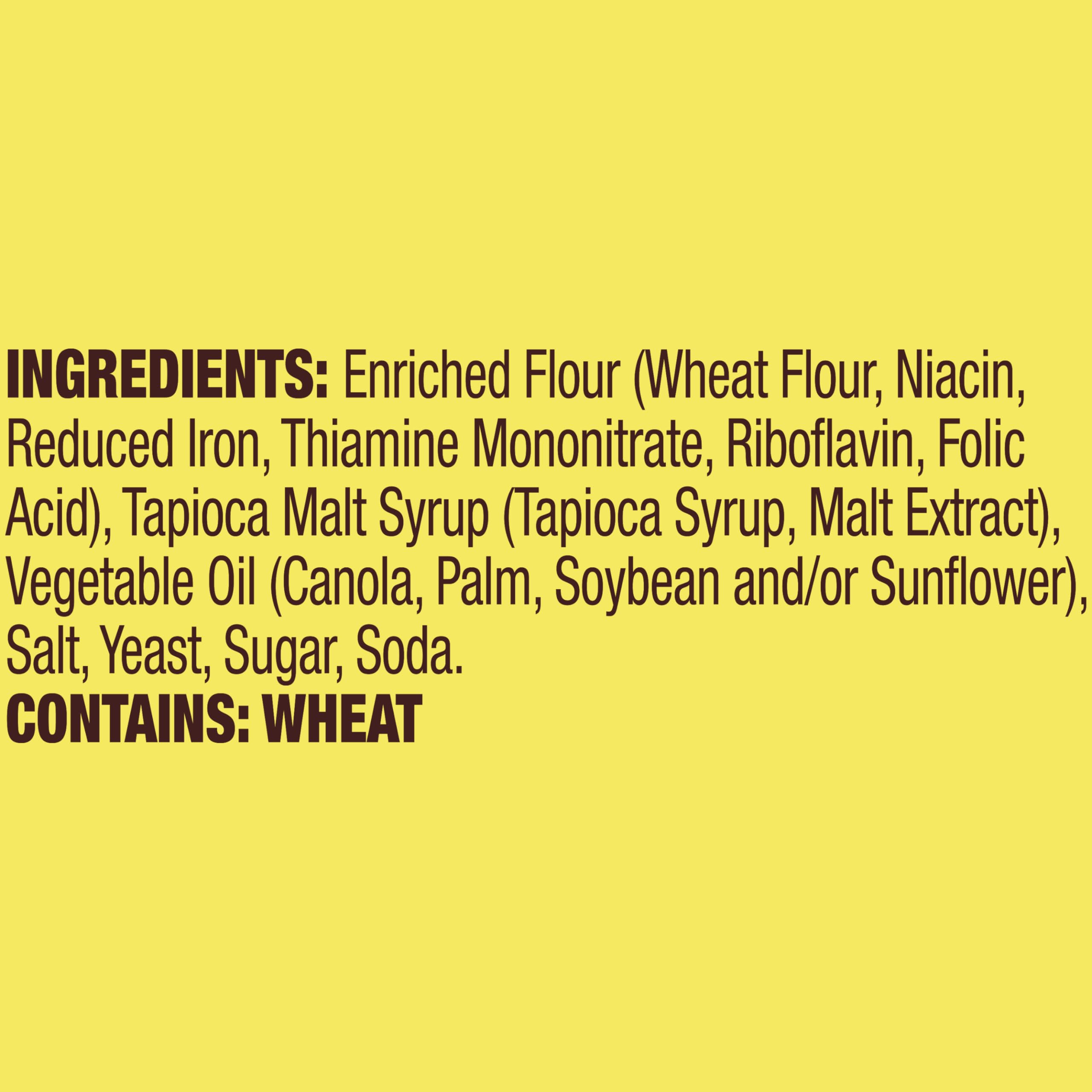 Close-up of Snyder's of Hanover Snaps shows golden baked color and crisp texture.