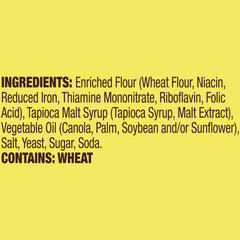 Close-up of Snyder's of Hanover Snaps shows golden baked color and crisp texture.