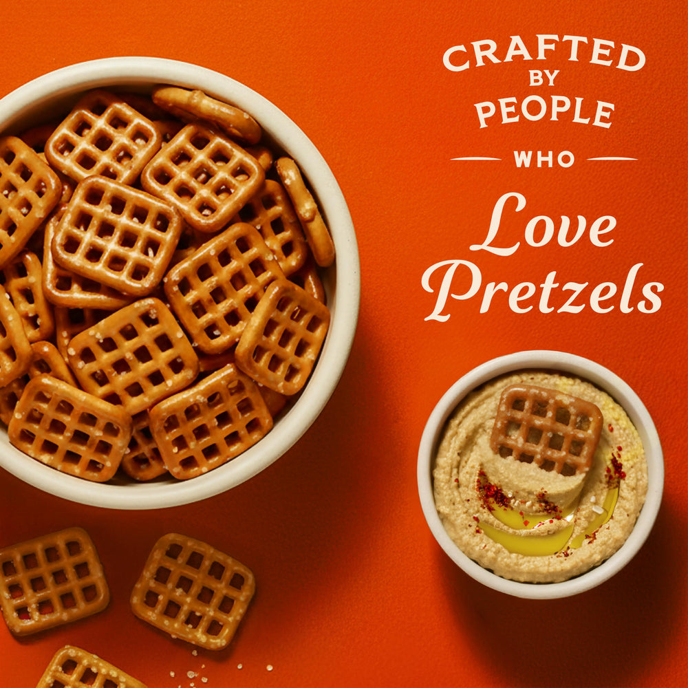 Snyder's of Hanover Snaps Pretzels dip-friendly pieces pair with dips.