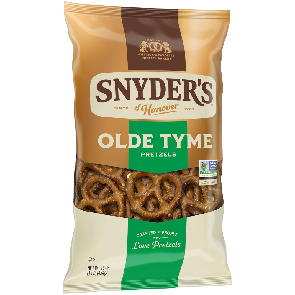 Family enjoying Snyder's Old Tyme Pretzels during a cozy gathering.