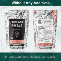 Close-up of Soeos Himalayan Pink Salt crystals for gourmet seasoning.