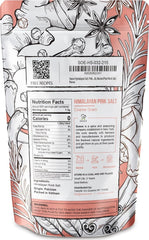 Soeos Himalayan Pink Salt in a glass jar showing vibrant crystals for cooking.