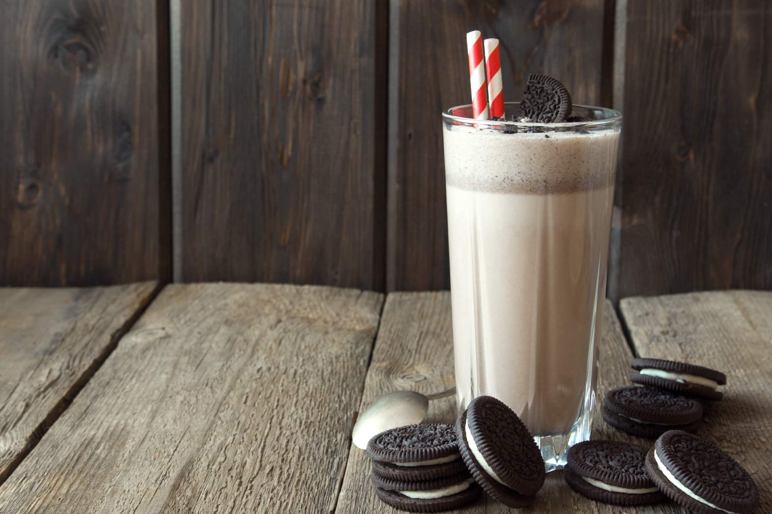 Soda Fountain Malted Milk Powder shake prep scene demonstrates easy, creamy mix