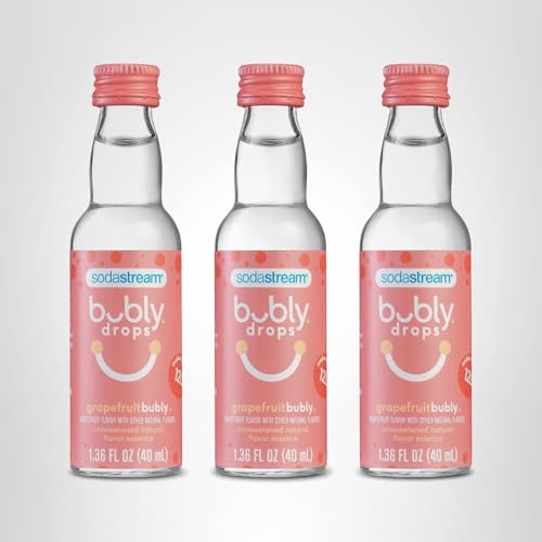 SodaStream Bubly Drops Grapefruit garnish ideas for drinks.