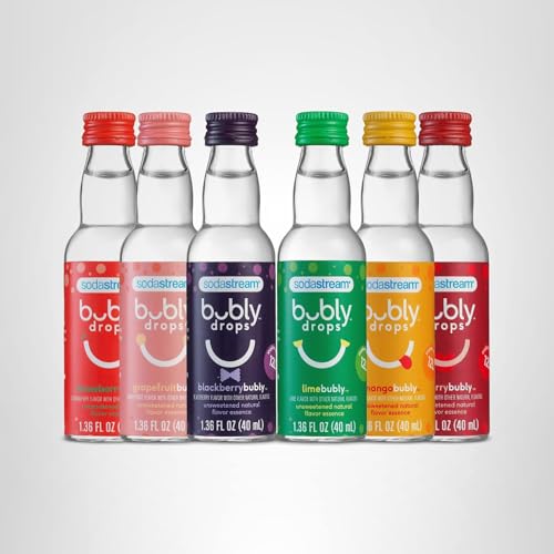Bubly Drops packaging highlighting zero calories and no sweeteners.