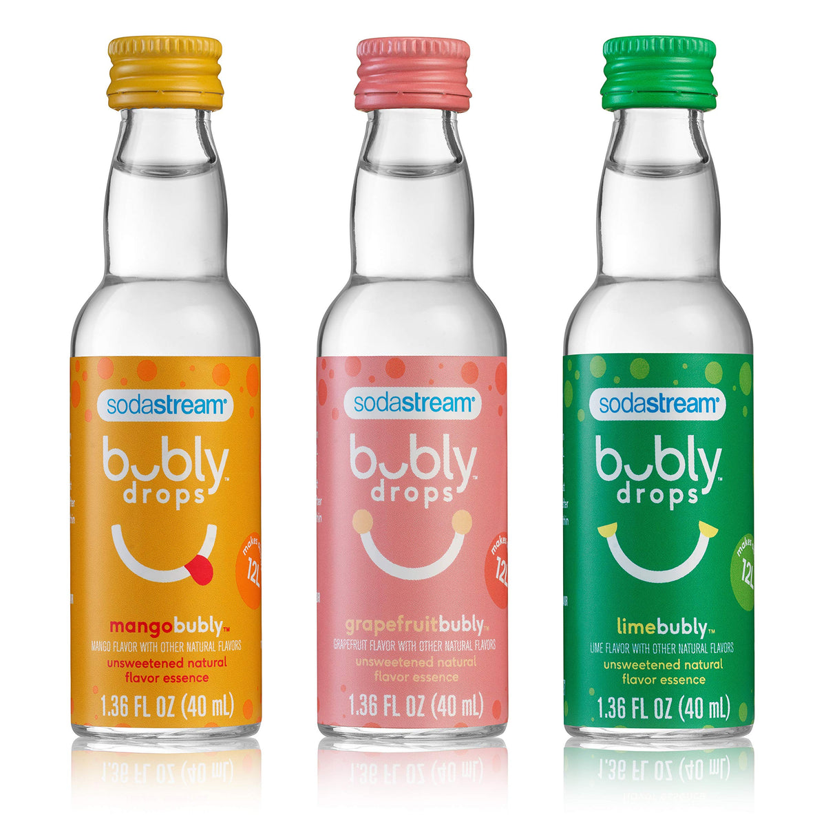Sodastream Bubly Drops tropical thrill bottle for home flavoring and easy customization