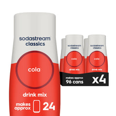 SodaStream Cola bottle pack on display for easy home carbonation