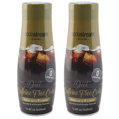 SodaStream Diet Caffeine Free Cola bottle pour with zero-calorie flavor at home