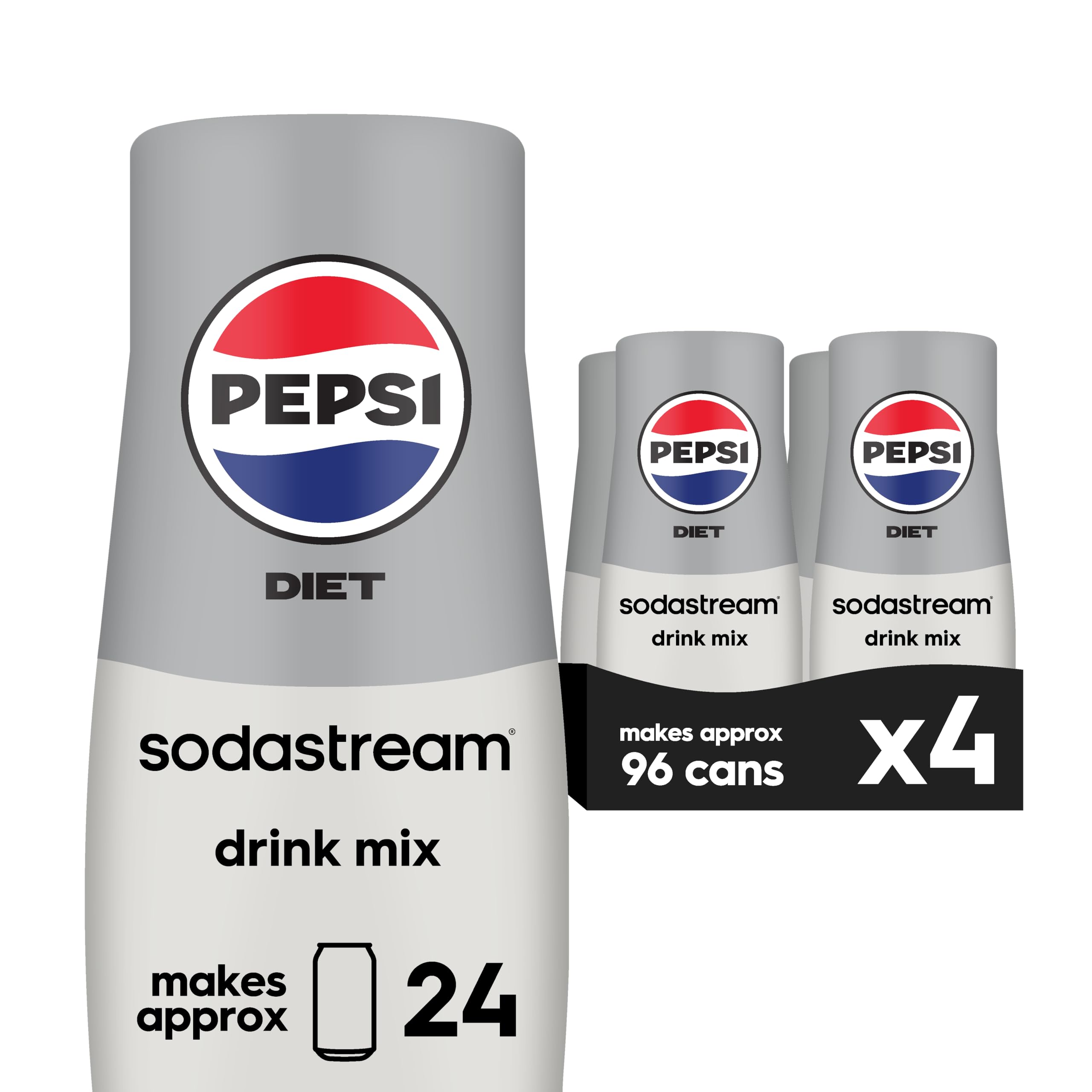 SodaStream Diet Pepsi bottle pours a zero-calorie refreshment at home.