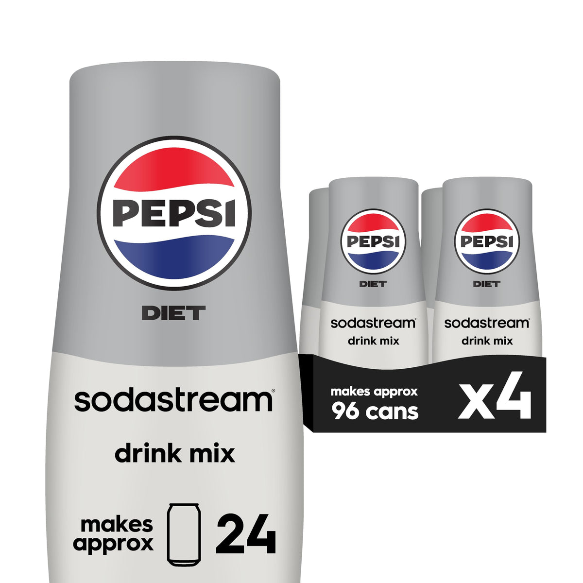 SodaStream Diet Pepsi bottle pours a zero-calorie refreshment at home.