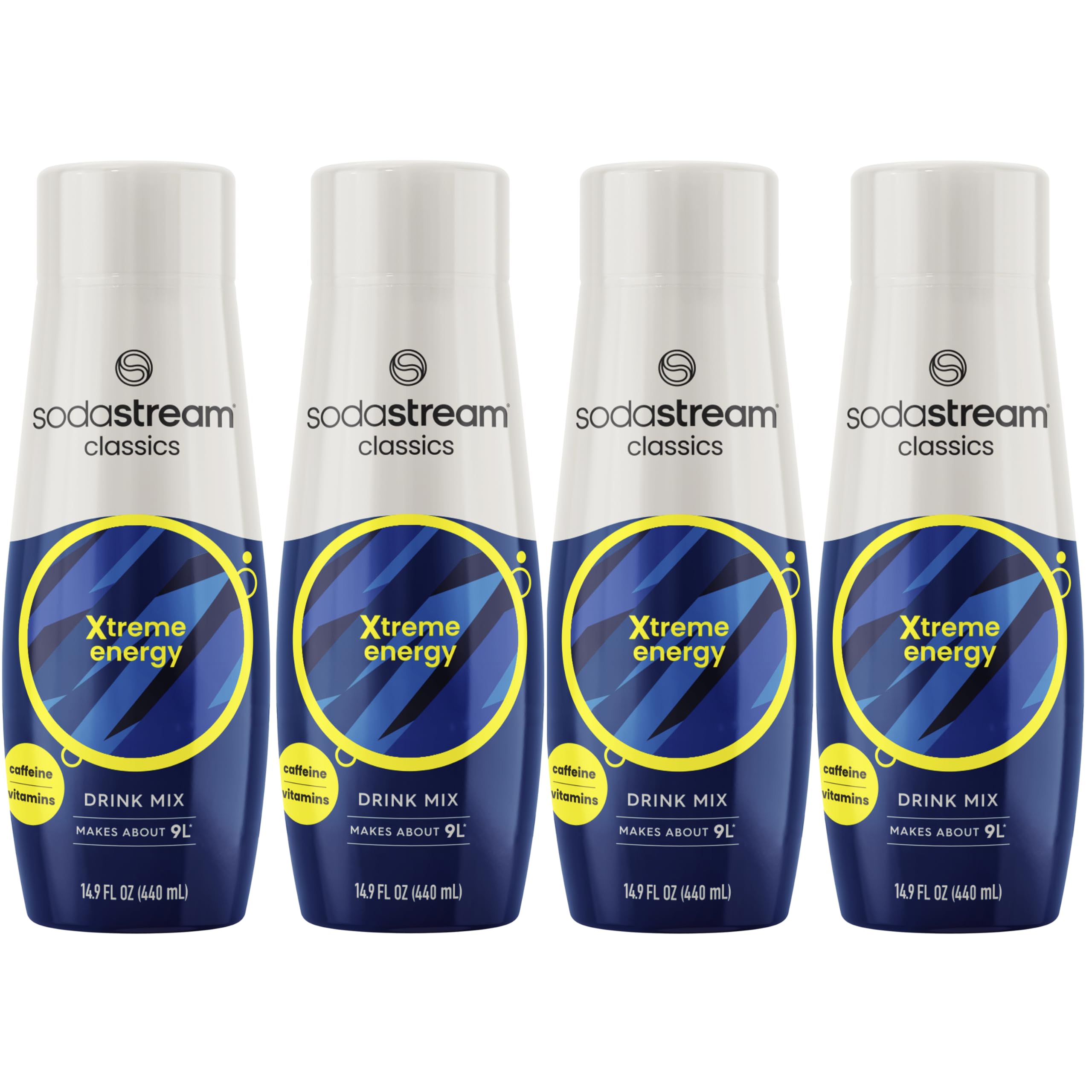 SodaStream Energy 440ml 4-pack front view, compact at-home carbonation option.