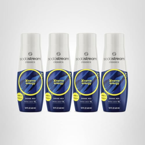 SodaStream Energy packaging on display, highlighting 4-pack value.