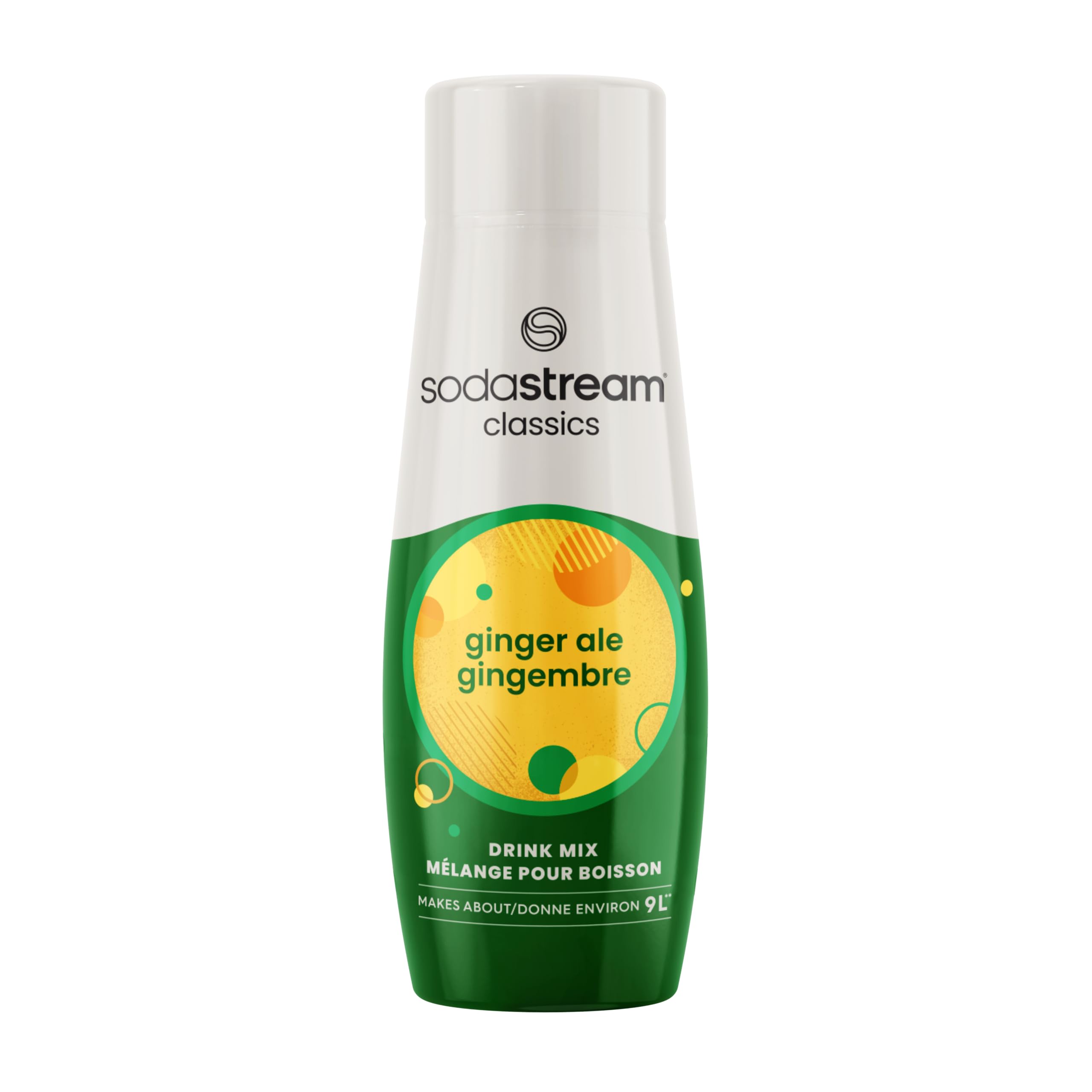 Sodastream Ginger Ale syrup bottle for easy home carbonation and lower-sugar drinks.