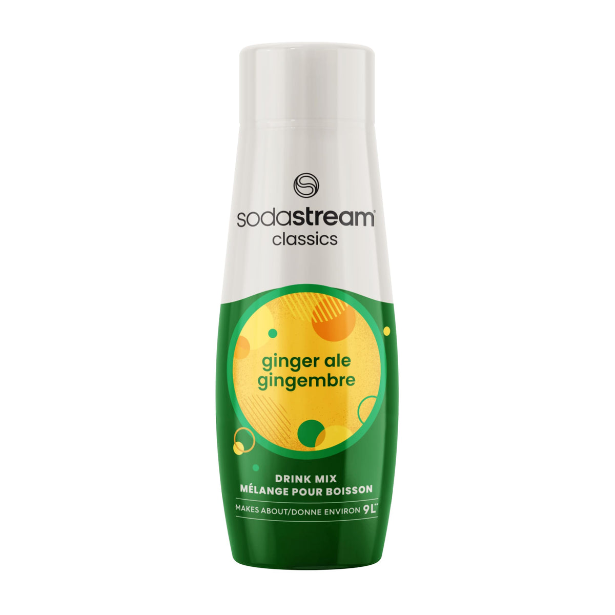 Sodastream Ginger Ale syrup bottle for easy home carbonation and lower-sugar drinks.