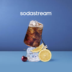 SodaStream machine carbonating water at home
