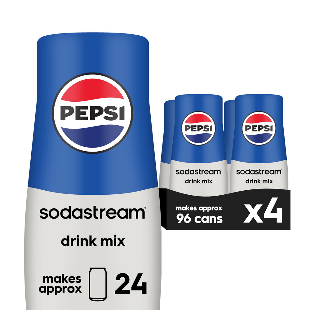 SodaStream Pepsi mix pack of four bottles for home cola customization