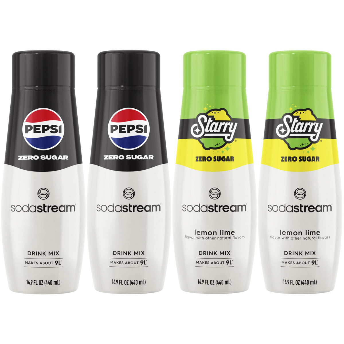 SodaStream Pepsi Zero Sugar mix 440ml display ready to flavor sparkling water