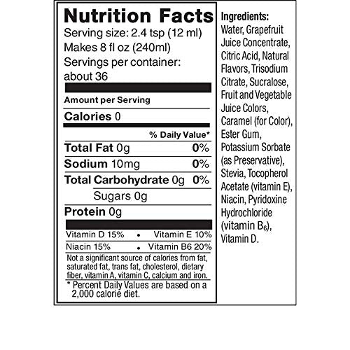 SodaStream Pink Grapefruit drink mix 440ml pack for quick flavoring.