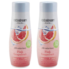 SodaStream Pink Grapefruit zero-calorie bottle ready for refreshing sparkling water at home.