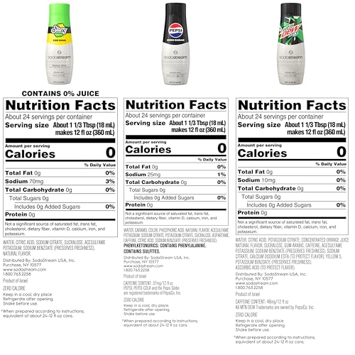 SodaStream Starry Zero Sugar 440ml bottle on the counter for quick zero sugar refresh
