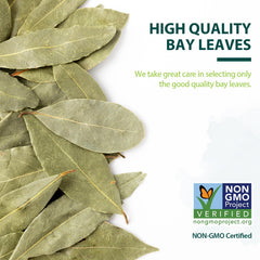 Soeos Bay Leaves close-up showing texture and aroma.